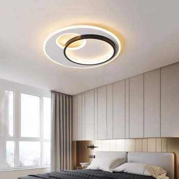 Đèn ốp trần led 3 chế độ ánh sáng trang trí phòng ngủ D500mm PH-MO9072