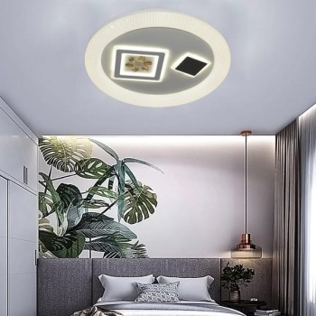 Đèn ốp trần led 3 chế độ ánh sáng trang trí phòng ngủ D500mm HP-ML7167