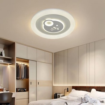 Đèn ốp trần led 3 chế độ ánh sáng trang trí phòng ngủ D500mm HP-ML7168