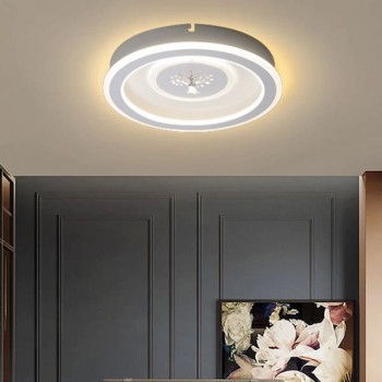 Đèn ốp trần led 3 chế độ ánh sáng trang trí phòng ngủ D500mm HP-ML7175