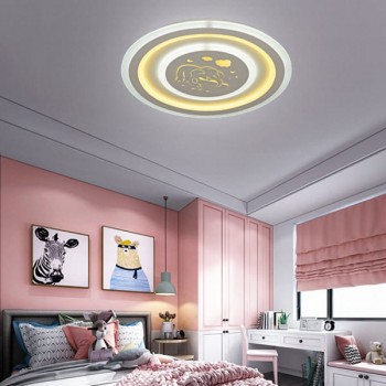 Đèn mâm ốp trần led tròn phòng khách nhỏ, phòng ngủ D500mm HP-MLB106