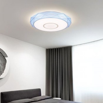 Đèn ốp trần led ánh sáng 3 màu phòng ngủ và thay đồ D400mm HP-OTA3XANH