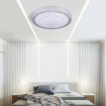 Đèn ốp trần led ánh sáng trắng gắn phòng ngủ, thay đồ D300mm HP-OTH1