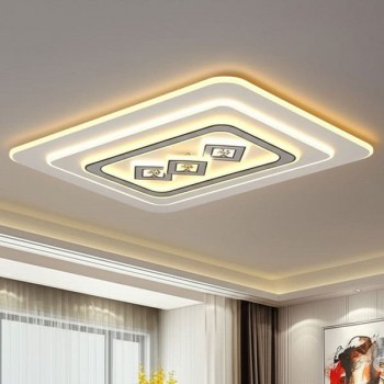 Đèn ốp trần phòng khách L800xW600mm EC-ML15