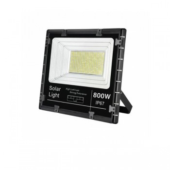 Đèn Pha Năng Lượng Mặt Trời Vỏ Nhôm EC-SOLAR125 (800W)