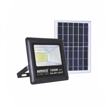 Đèn pha năng lượng mặt trời led 100W nhập khẩu chính hãng EC-SOLAR02