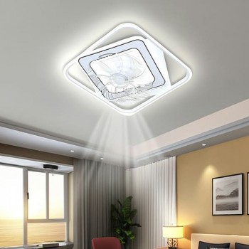 Đèn quạt ốp trần phòng ngủ VA-DQ496/1