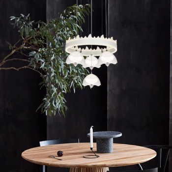 Đèn thả trần trang trí bàn cafe, led ánh sáng vàng D400mm HP-TL6328/3