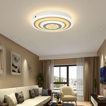 Đèn mâm ốp trần trang trí phòng ngủ căn hộ chung cư D480mm DR-C2315