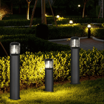 Đèn trụ sân vườn thân gang đúc sơn tĩnh điện H600>H1000mm TT-2179ABC