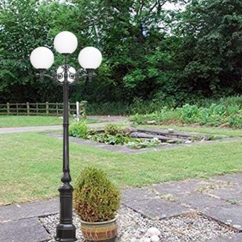 Trụ đèn chiếu sáng sân vườn, công viên loại 4 bóng H3800mm TT-1007/3+1