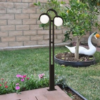 Trụ đèn chiếu sáng sân vườn và công viên loại 2 bóng H3000mm TT-1015/2