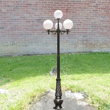 Trụ đèn chiếu sáng sân vườn, công viên loại 4 bóng H3700mm TT-1016/3+1