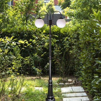 Đèn trụ sân vườn 2 bóng chiếu cảnh quan và công viên H2300mm TT-1412/2