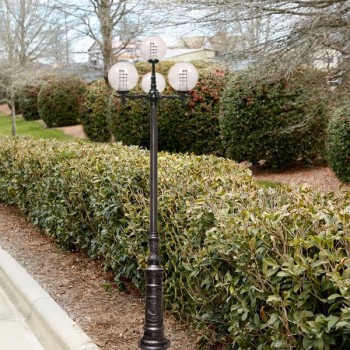 Trụ đèn chiếu sáng sân vườn, công viên loại 4 bóng H3800mm TT-3015/3+1