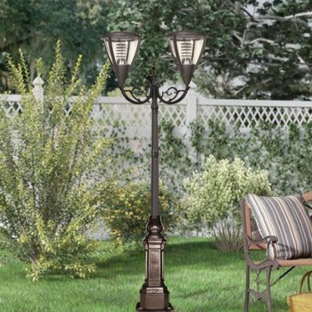 Đèn trụ sân vườn 2 bóng chiếu cảnh quan ngoài trời H4570mm TT-3516/2