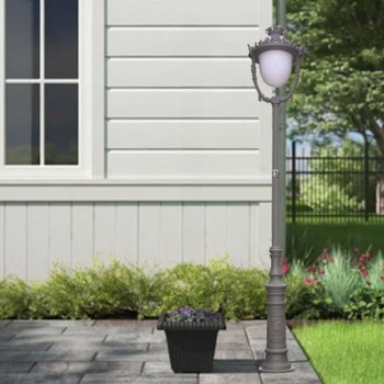 Đèn trụ sân vườn 1 bóng chiếu cảnh quan ngoài trời H4000mm TT-3517/1