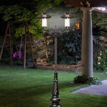 Đèn trụ sân vườn 2 bóng chiếu cảnh quan ngoài trời H4000mm TT-3618/2