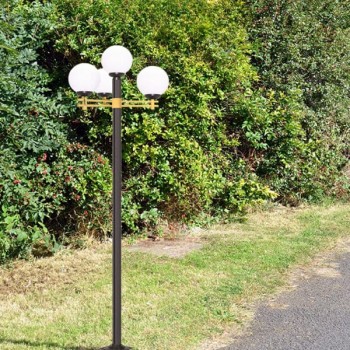 Trụ đèn chiếu sáng sân vườn, công viên loại 4 bóng H3000mm TT-3879/3+1