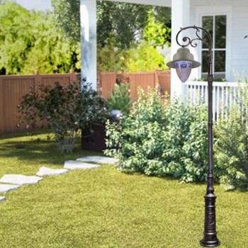 Đèn trụ sân vườn 1 bóng chiếu cảnh quan ngoài trời H3600mm TT-9018/1