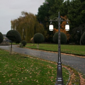 Trụ đèn chiếu sáng sân vườn và công viên loại 2 bóng H2600mm TT-0062/2