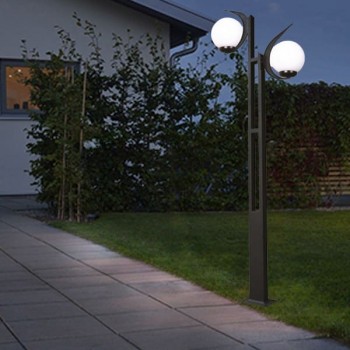 Trụ đèn chiếu sáng sân vườn và công viên loại 2 bóng H3000mm TT-1017/2