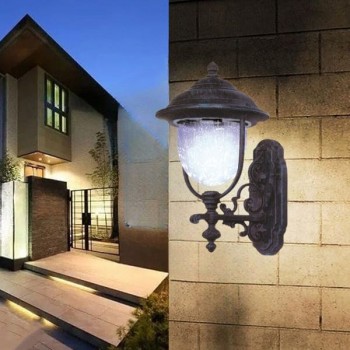 Đèn gắn tường ngoài trời trang trí kiểu cổ điển giá rẻ H450mm TT-0123D