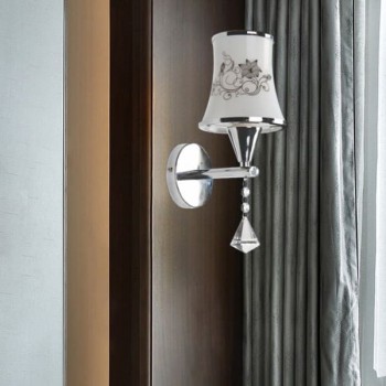 Đèn gắn tường chao thủy tinh trang trí phòng khách, phòng ngủ DR-V055