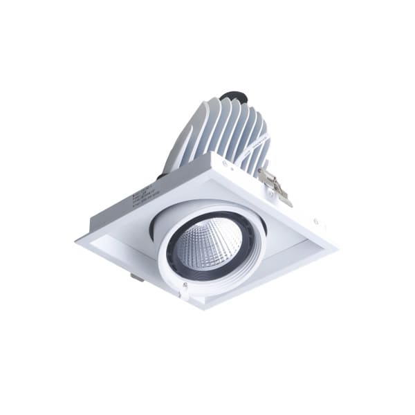 Đồ họa so sánh các góc chiếu sáng khác nhau của đèn downlight âm trần chip COB