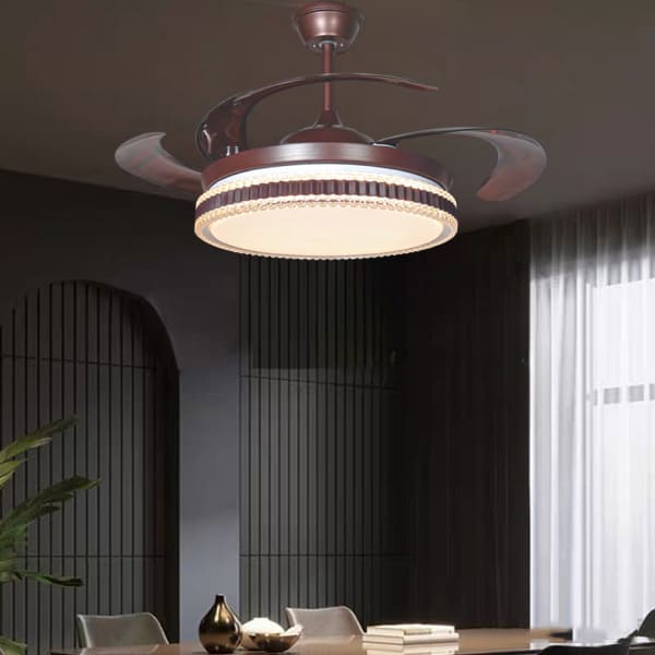 Bên trong động cơ DC siêu êm của quạt trần đèn giấu cánh