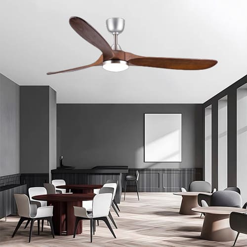 Mô phỏng trọng tâm của quạt trần đèn bị thay đổi so với quạt thường