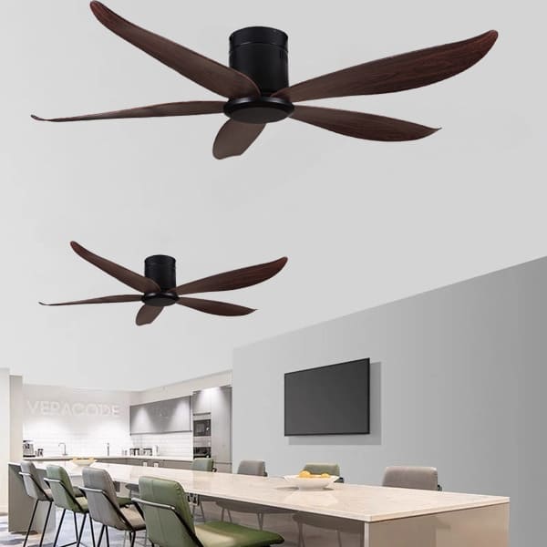 Quạt trần 5 cánh sải 1m6 lắp đặt tại phòng khách biệt thự rộng lớn