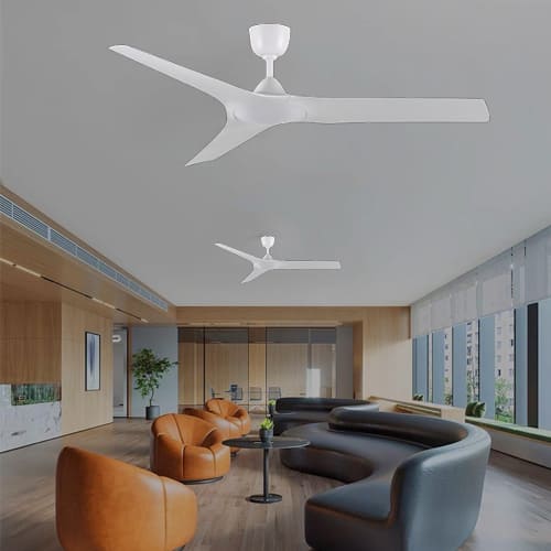 Bản vẽ sơ đồ kỹ thuật lắp đặt quạt trần khổng lồ với ty treo gia cố vào dầm bê tông