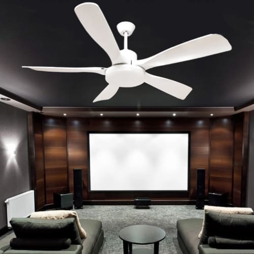 Cấu tạo vỉ đèn LED tích hợp công suất lớn bên trong quạt trần 5 cánh