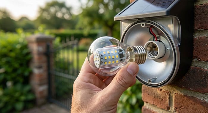 Bóng đèn LED năng lượng mặt trời đui E27 chuyên dụng