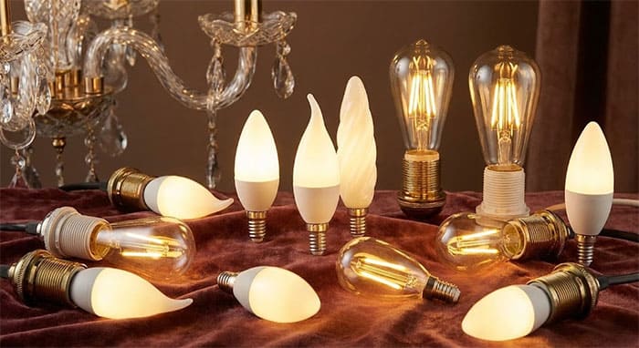 Bóng đèn LED nến đui E14 ánh sáng vàng chuyên dùng cho đèn chùm