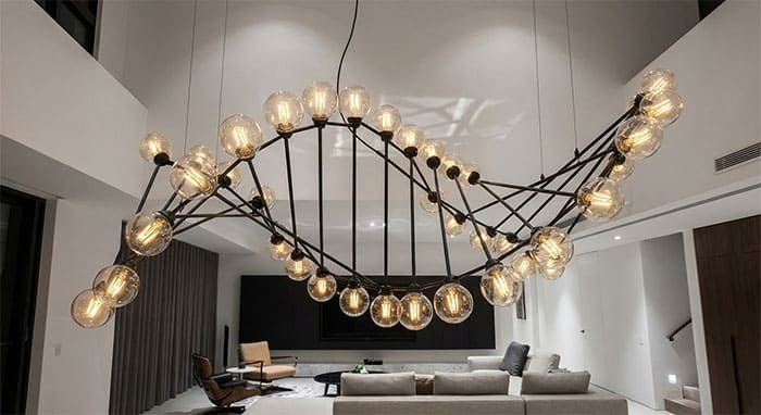 Cấu trúc đèn chùm phân tử mô phỏng liên kết hóa học