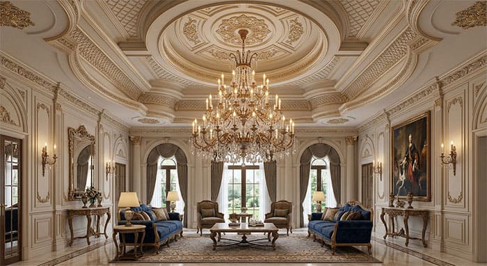 Công thức tính toán tỷ lệ số lượng tay nến tương ứng với mét vuông phòng khách