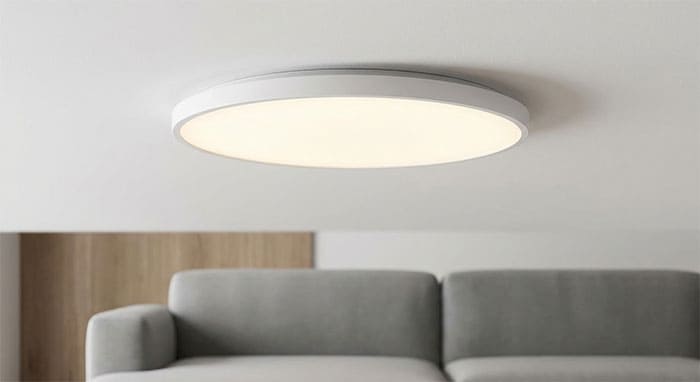 Đèn mâm LED tròn siêu mỏng với độ dày chỉ 5cm