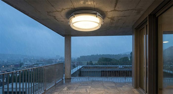 Đèn ốp trần ban công ngoài trời chuẩn IP65