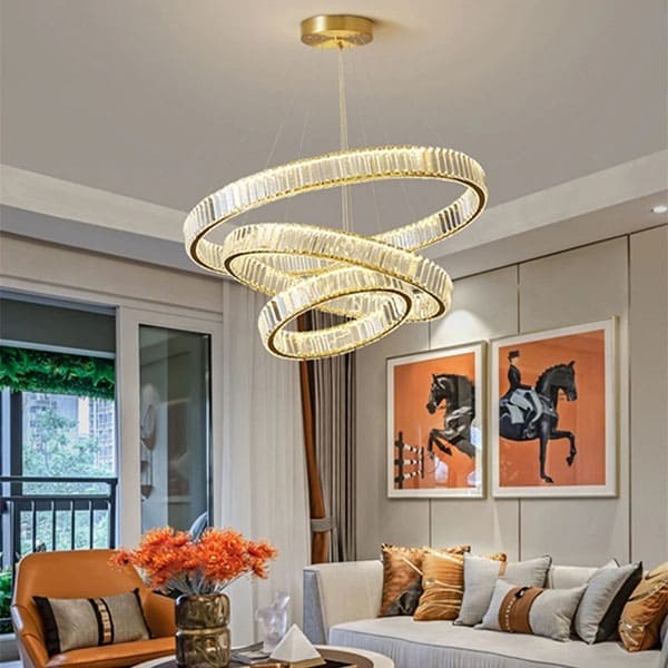 Đèn thả 3 vòng LED hiện đại