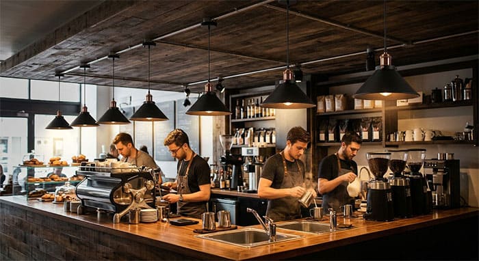 Đèn thả quầy bar quán cafe