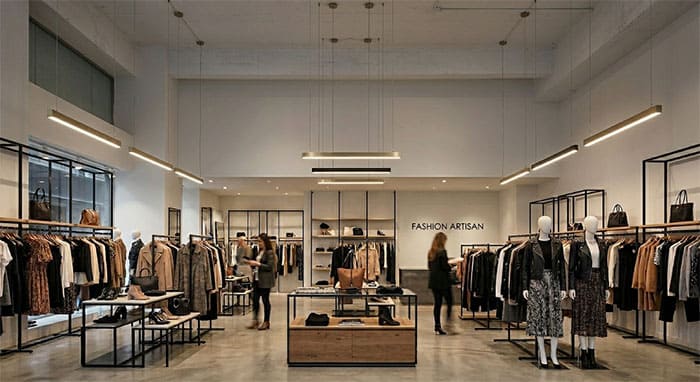 Đèn thả thanh LED chiếu sáng mạnh mẽ cho showroom