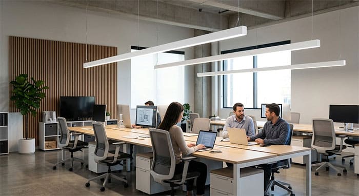 Đèn thả thanh LED linear cho văn phòng