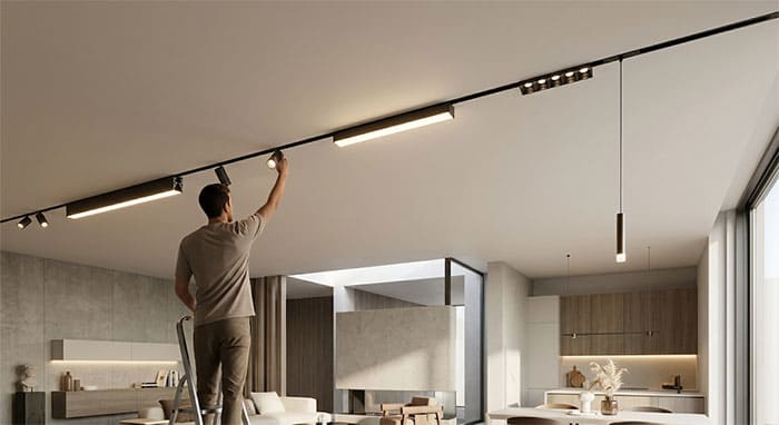 kích thước đèn ray nam châm