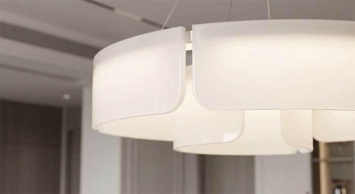 Kiểm tra chi tiết hoàn thiện của đèn chùm Mica