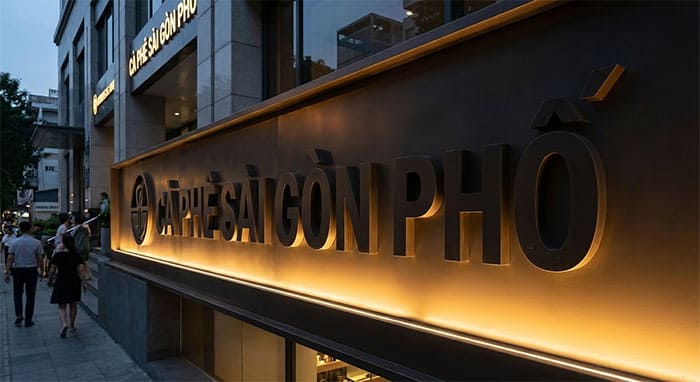 Kỹ thuật hắt sáng ngược từ dưới lên cho bảng hiệu quảng cáo