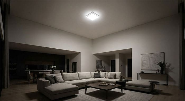 Sai lầm khi chọn đèn mâm ốp trần phòng khách