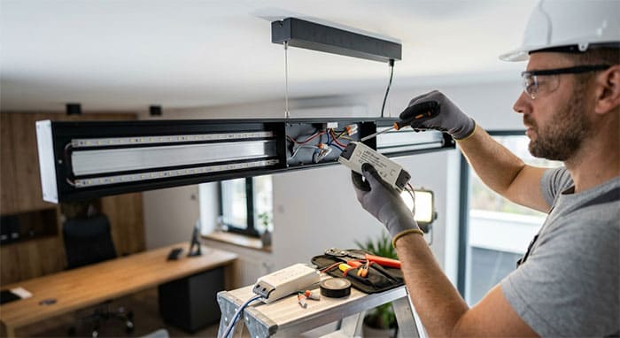 Thay thế bộ nguồn Driver cho đèn thả LED tích hợp