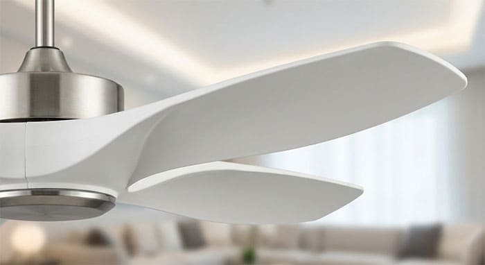 Thiết kế cánh quạt uốn cong 3D khí động học giúp tối ưu lưu lượng gió